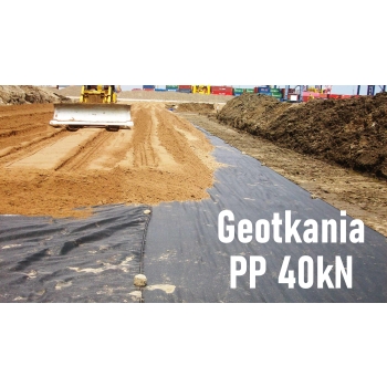 Geotkanina Polipropylen 40kN PP Drogowa 525cm. 5,25m Parkingi, wzmocnienie